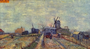 Montmartre-G�rtchen im Winter nach van Gogh